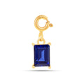Sapphire Baguette Charms Pendant Only by Fine Color Jewels