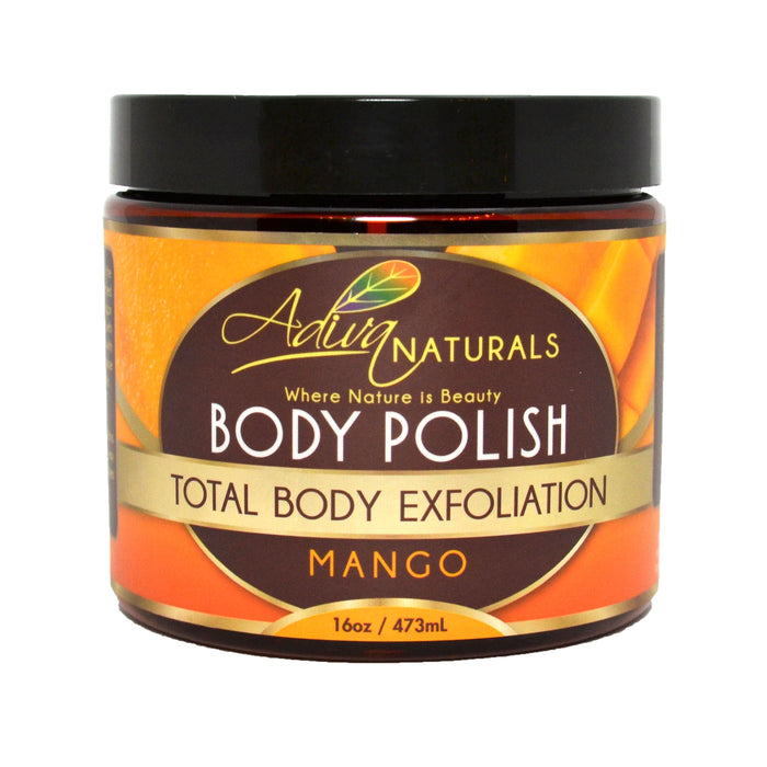 Ginger and Sugar Body Polish Scrub - Mango by Adiva Naturals