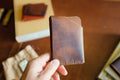Snap Wallet - Handmade Full-Grain Leather Minimalist Wallet | Yarets Leather by Zerodamage Sahara Case LLC