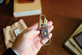 Leather Key Clip N1 - Handmade Full-Grain Leather | Yarets Leather by Zerodamage Sahara Case LLC