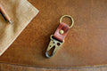 Leather Key Clip N2 - Handmade Full-Grain Leather | Yarets Leather by Zerodamage Sahara Case LLC