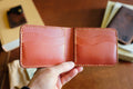 Admiral Wallet - Handmade Full-Grain Leather Bifold by Zerodamage Sahara Case LLC