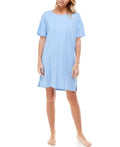 Roudelain Short Sleeve Sleep Shirt Nightgown, Size Large by Vanessa Jane