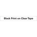 DYMO D1 High-Performance Polyester Removable Label Tape, 0.5" x 23 ft, Black on Clear