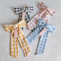 Daisy Picnic Gingham Bow Hair Clip