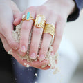 Deco Wire Stackable Ring by Christina Greene
