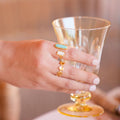 Deco Twin Stone Ring - Turquoise/Pearl by Christina Greene