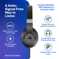 EMF Radiation-Free Air Tube Over-Ear Headphones by DefenderShield