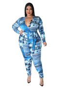 Denim Patch Illusion Jumpsuit by The House of Stylez