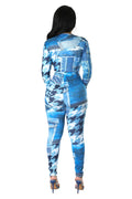 Denim Patch Illusion Jumpsuit by The House of Stylez