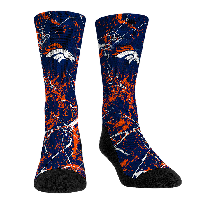 Denver Broncos - Cracked Marble by Rock 'Em Socks