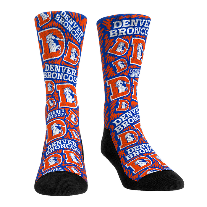 Denver Broncos - Throwback Logo Sketch by Rock 'Em Socks