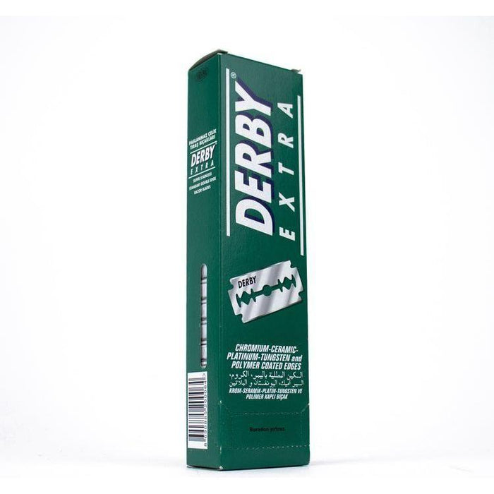 Derby Extra Chromium-Ceramic-Platinum Double Edge Razor Blades - 20x5 Blades by Pasteur Pharmacy
