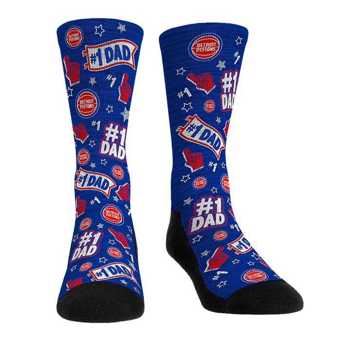 Detroit Pistons - #1 Dad by Rock 'Em Socks