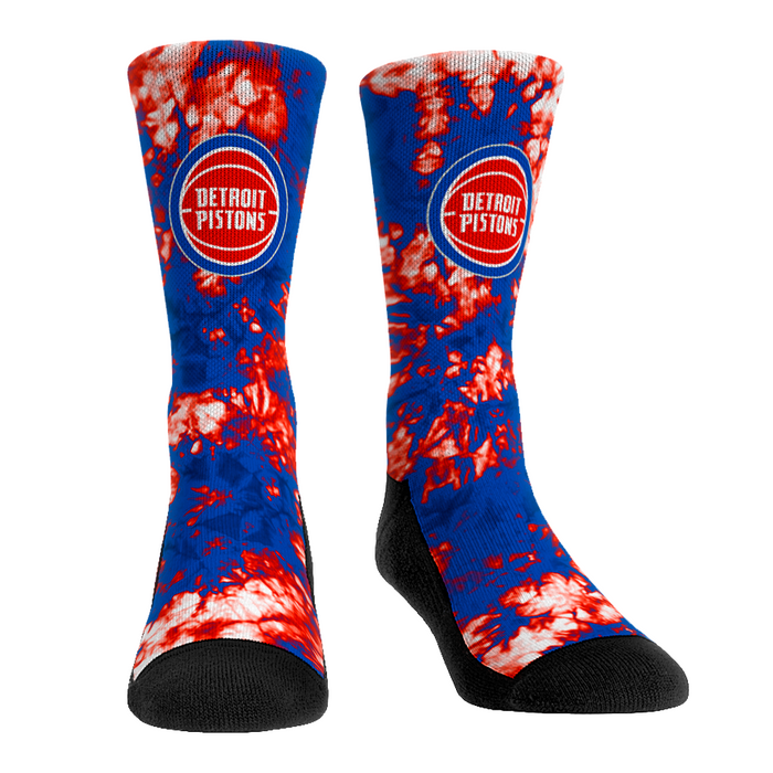 Detroit Pistons - Team Tie Dye by Rock 'Em Socks