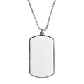 Sublimation Blanks Dog Tag | Custom Military Blank ID Tag - 1 Sided With Insert by INNOSUB USA by INNOSUB USA