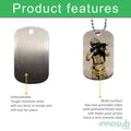 Sublimation Dog Tag Necklace Blank - 2 Sided | Custom Military Id | Sublimation Pet ID by INNOSUB USA by INNOSUB USA