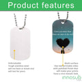 Sublimation Dog Tag Necklace Blank - 2 Sided | Custom Military Id | Sublimation Pet ID by INNOSUB USA by INNOSUB USA