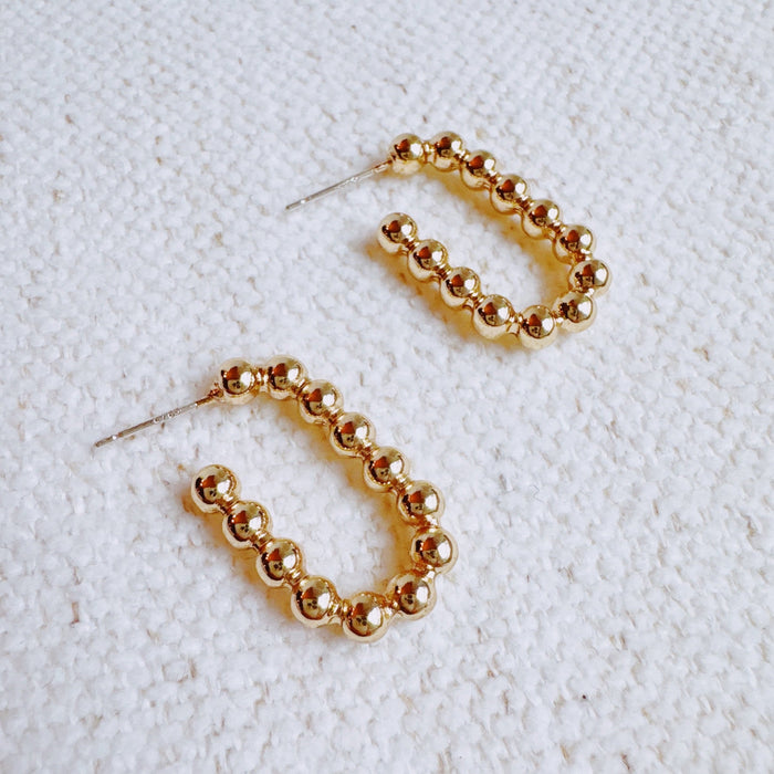 Dotty Square Hoop Earrings