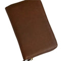 Cambridge Full-Grain Leather Double-Zip Travel Organizer Wallet by MiamiLeathers.com