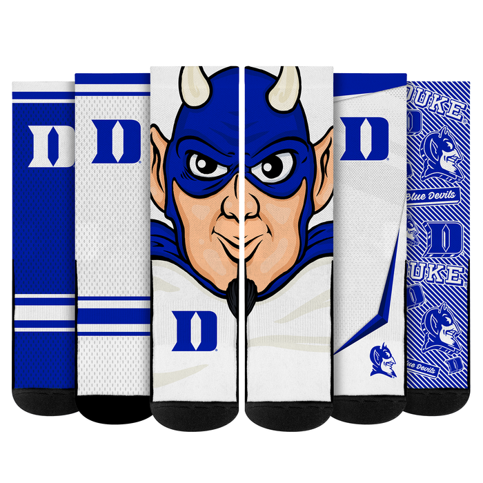 Duke Blue Devils - Super Fan Bundle 5-Pack by Rock 'Em Socks