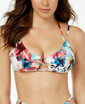 Bar III Strappy Floral-Print Bralette Bikini Top by Vanessa Jane