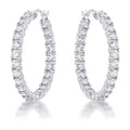 CZ Hoop Earrings by Avera Group
