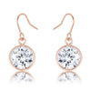Bezel Solitaire Stud Earrings