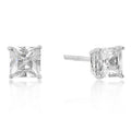 New Sterling Princess Cut Cubic Zirconia Studs by Avera Group