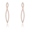 Avera Sara 1.2ct CZ Delicate Double Teardrop Drop Earrings