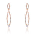 Avera Sara 1.2ct CZ Delicate Double Teardrop Drop Earrings by Avera Group