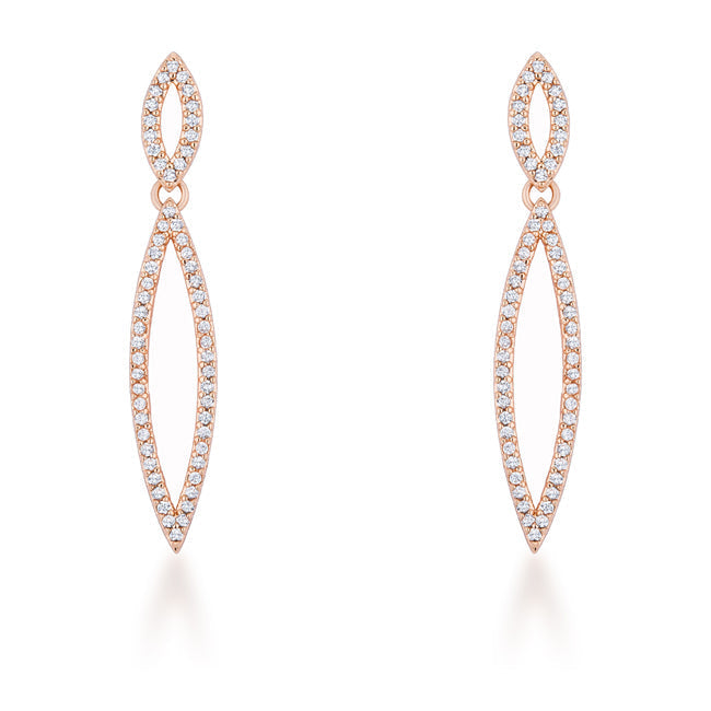 Avera Sara 1.2ct CZ Delicate Double Teardrop Drop Earrings by Avera Group