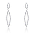 Avera Sara 1.2ct CZ Delicate Double Teardrop Drop Earrings by Avera Group