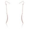 Luna 0.5ct CZ Delicate Moon Drop Earrings