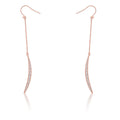 Luna 0.5ct CZ Delicate Moon Drop Earrings by Avera Group