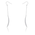 Luna 0.5ct CZ Delicate Moon Drop Earrings by Avera Group