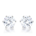 Avera Reign 3.4ct CZ Stainless Steel Stud Earrings by Avera Group