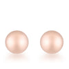 Avera Sphere Stud Earrings in Soft Pink