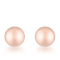 Avera Sphere Stud Earrings in Soft Pink by Avera Group