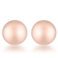Avera Sphere Stud Earrings in Soft Pink by Avera Group