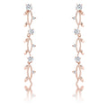 Avera 1.1Ct Vine Design Plated Earrings by Avera Group