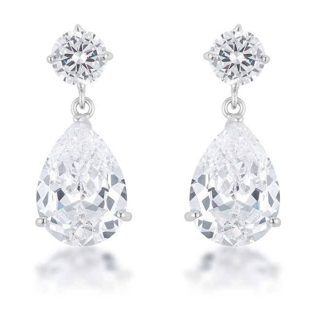 Shimmering CZ Earrings by Avera Group