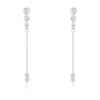 Avera 1.2Ct Graduated Plated Drop Cubic Zirconia Earrings