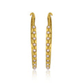 Pearl Hoop Earrings by Christina Greene