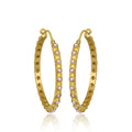 Pearl Hoop Earrings by Christina Greene