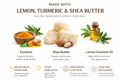 Lemon Turmeric Shea Butter Bar Soap – Brightening for Dark Spots & Uneven Tone by Lulu’s Holistics
