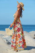 CUPSHE Vibrant Oasis Tropical Maxi Dress, Large by Vanessa Jane