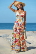 CUPSHE Vibrant Oasis Tropical Maxi Dress, Large by Vanessa Jane