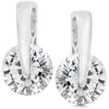 Avera Cubic Zirconia Elegance Earrings in Polished Silver