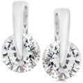 Avera Cubic Zirconia Elegance Earrings in Polished Silver by Avera Group
